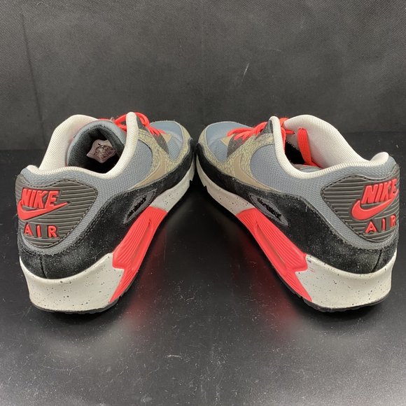 Nike Air Max 90 Premium Bamboo Safari Infrared Gray 700155-006 Men’s Size 8.5 - Picture 11 of 14